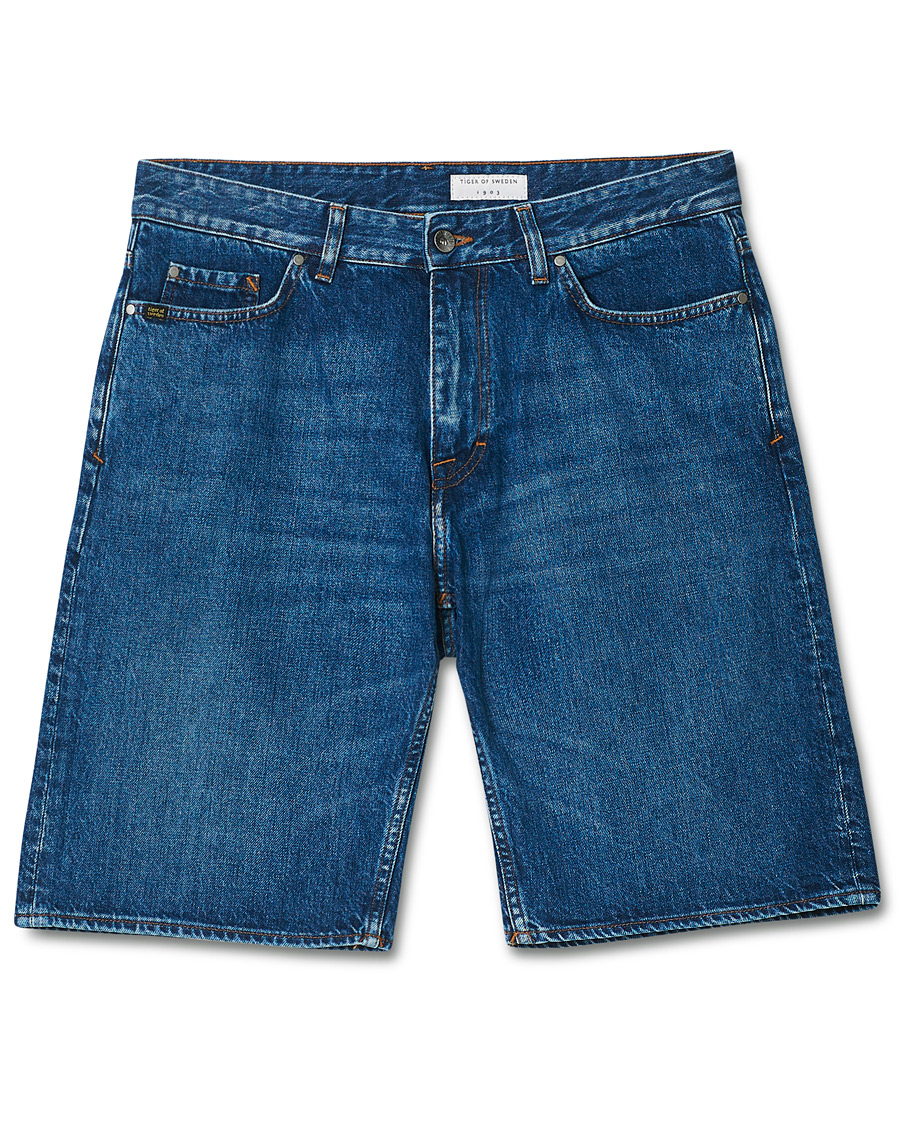 Herr | Shorts | Tiger of Sweden | Kylian Jeans Shorts Royal Blue