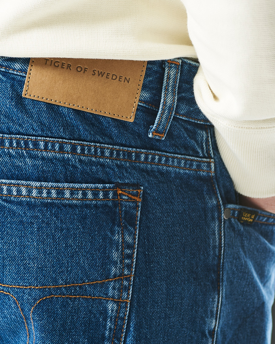 Herr | Shorts | Tiger of Sweden | Kylian Jeans Shorts Royal Blue