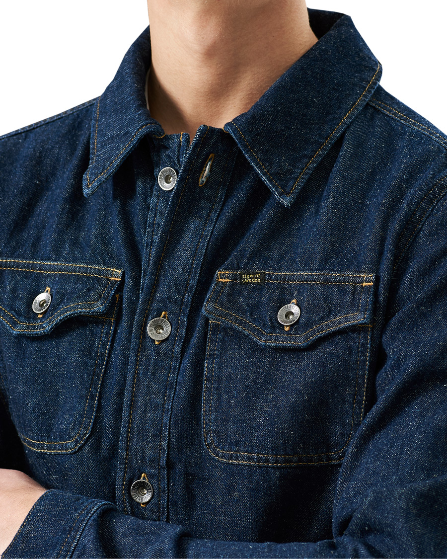 Herr | Jackor | Tiger of Sweden | Get Organic Cotton Denim Jacket Midnight Blue