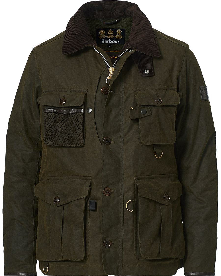 Herr | Jackor | Barbour Gold Standard | Grampain Padded Wax Jacket Olive