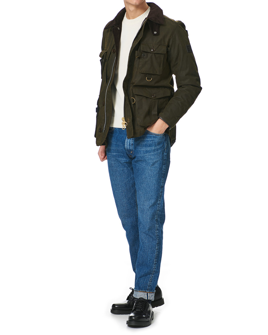 Herr | Jackor | Barbour Gold Standard | Grampain Padded Wax Jacket Olive