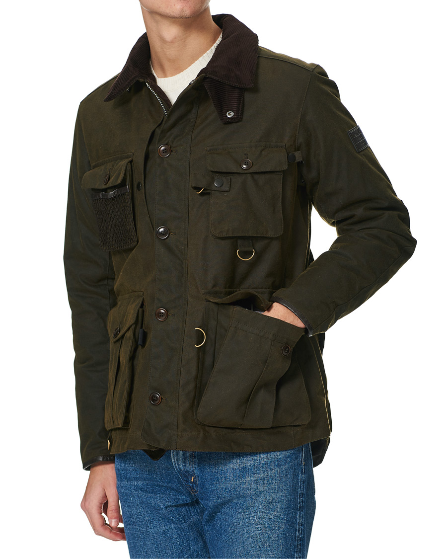 Herr | Jackor | Barbour Gold Standard | Grampain Padded Wax Jacket Olive