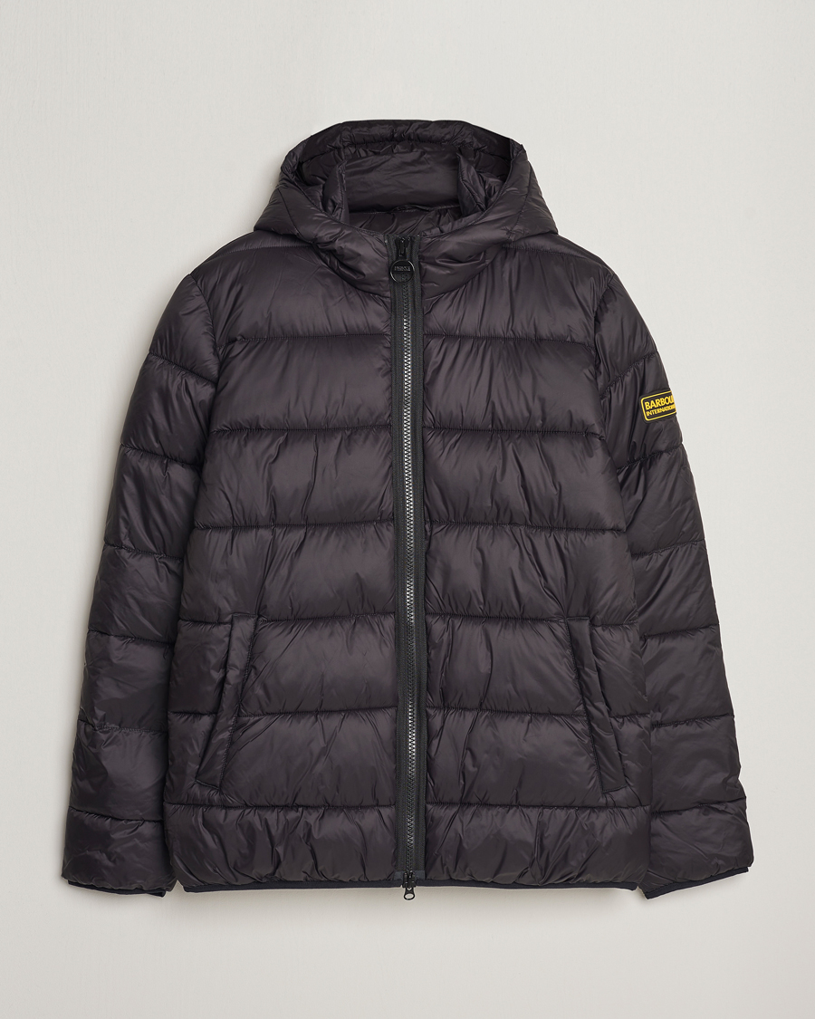 Herr | Jackor | Barbour International | Bobber Padded Quilt Jacket Black