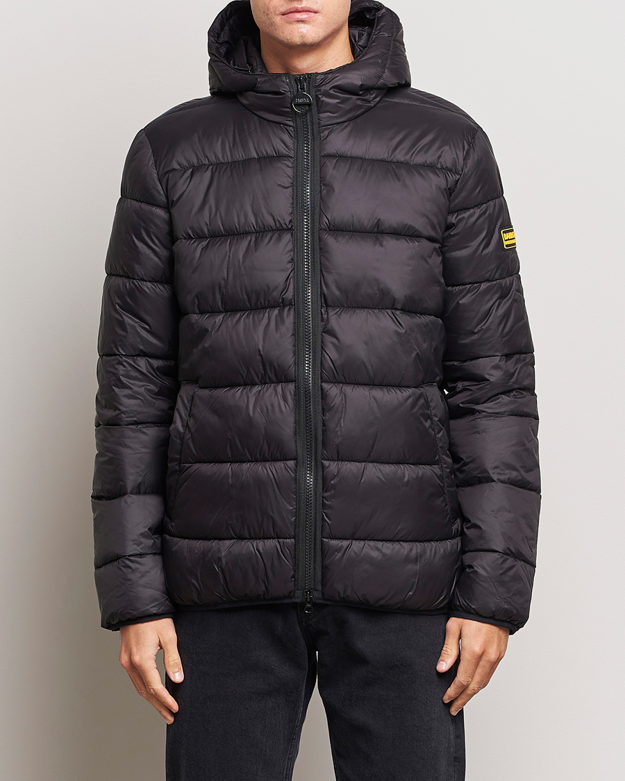 Herr |  | Barbour International | Bobber Padded Quilt Jacket Black