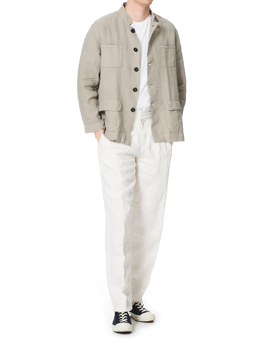 Herr | Skjortor | Massimo Alba | Cina Linen Overshirt Walnut