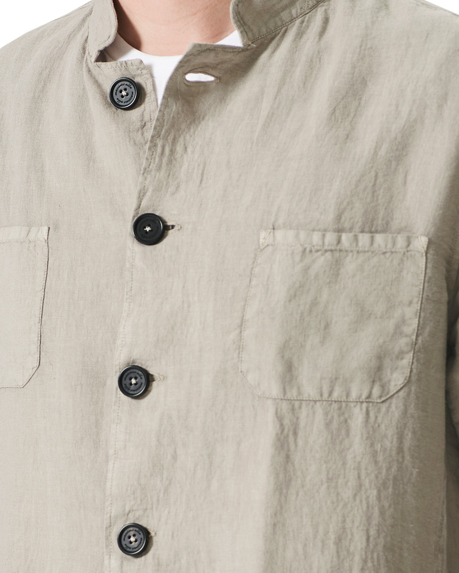 Herr | Skjortor | Massimo Alba | Cina Linen Overshirt Walnut