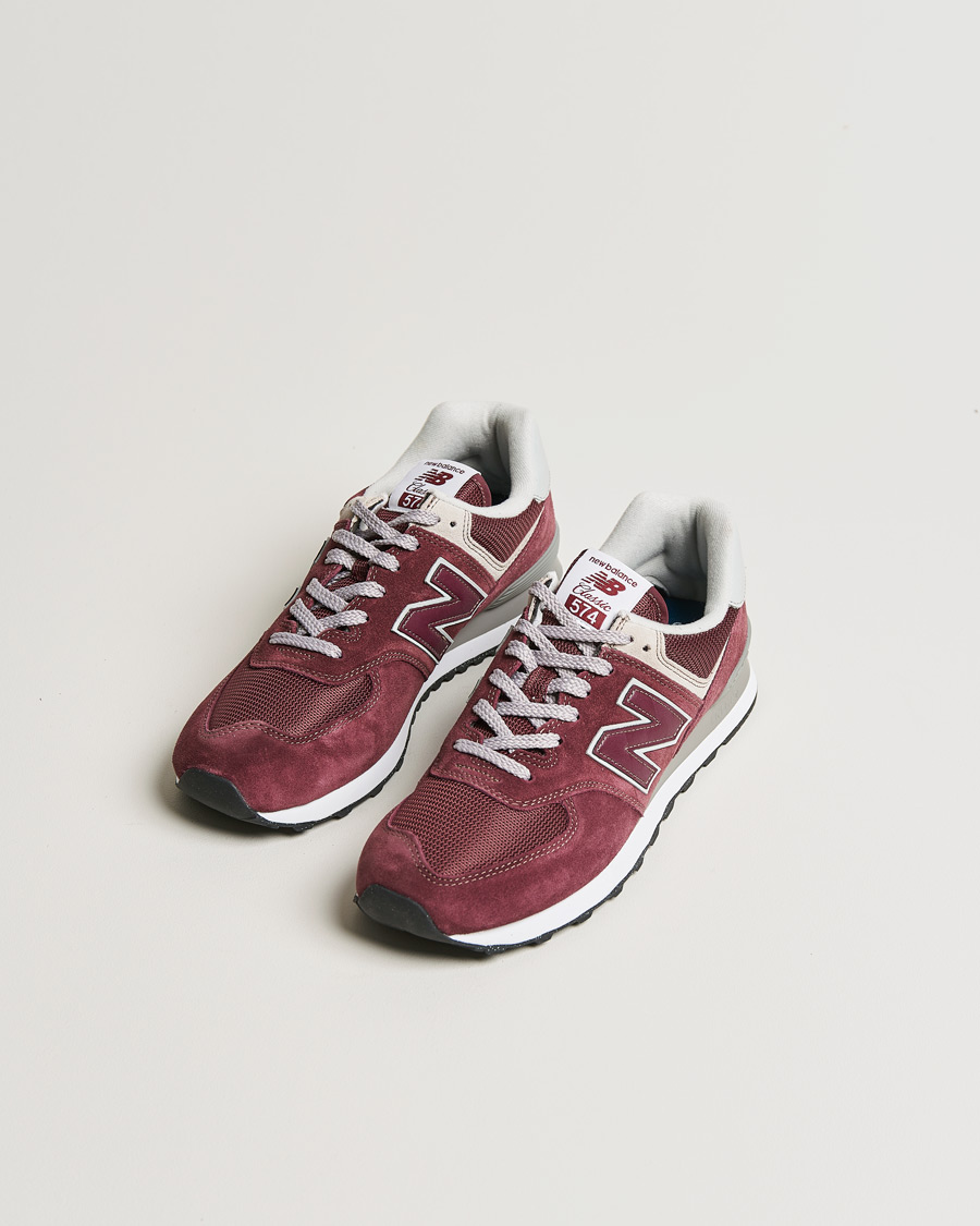 Herr | Active | New Balance | 574 Sneakers Burgundy