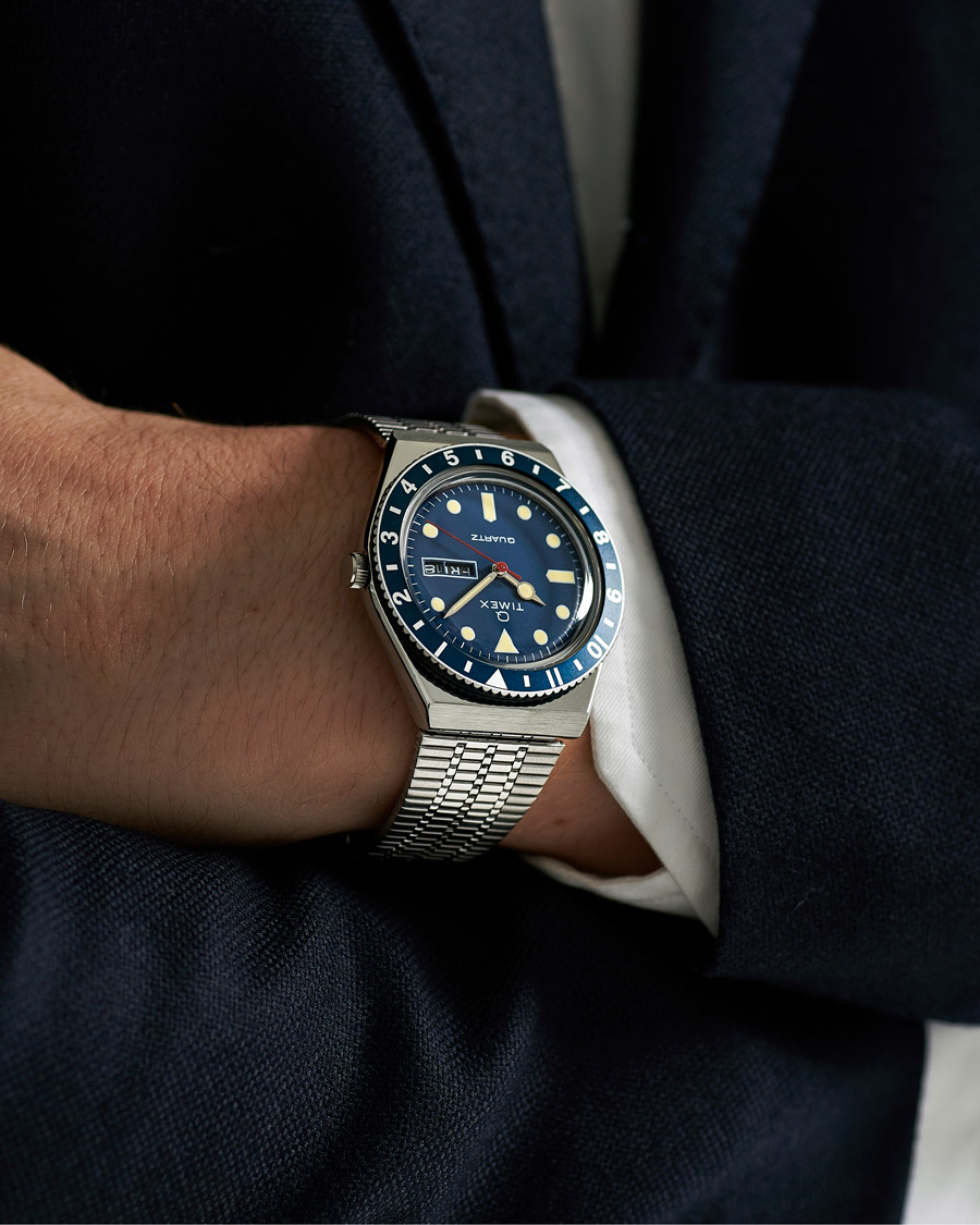 Herr | Timex Q Reissue 1979 Steel/Blue | Timex | Q Reissue 1979 Steel/Blue