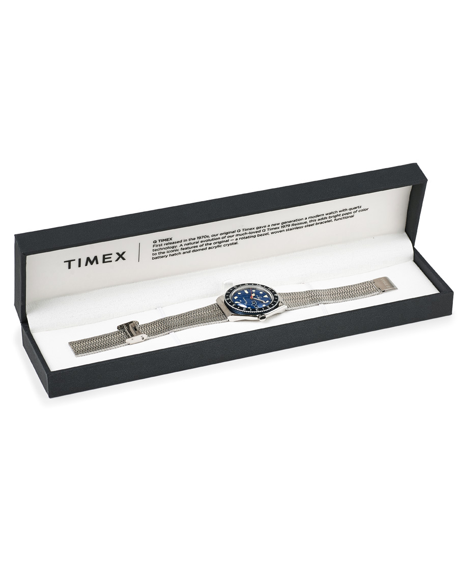 Herr | Timex Q Reissue 1979 Steel/Blue | Timex | Q Reissue 1979 Steel/Blue