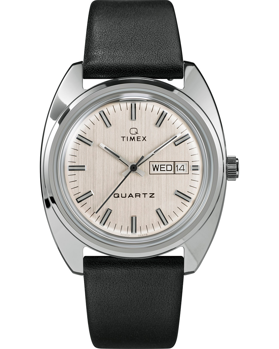 Herr | Timex Q Reissue 1978 Day Date 37mm Silver Dial | Timex | Q Reissue 1978 Day Date 37mm Silver Dial