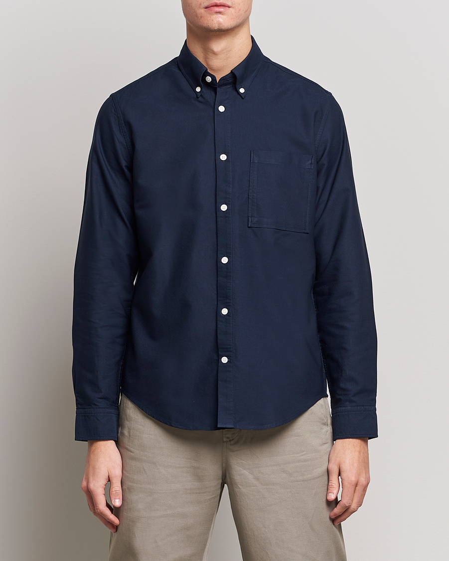 Herr | Skjortor | NN07 | Arne Button Down Oxford Shirt Navy