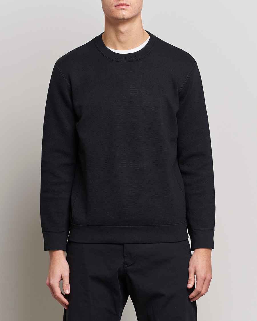 Herr |  | NN07 | Luis Knitted Crew Neck Sweater Black