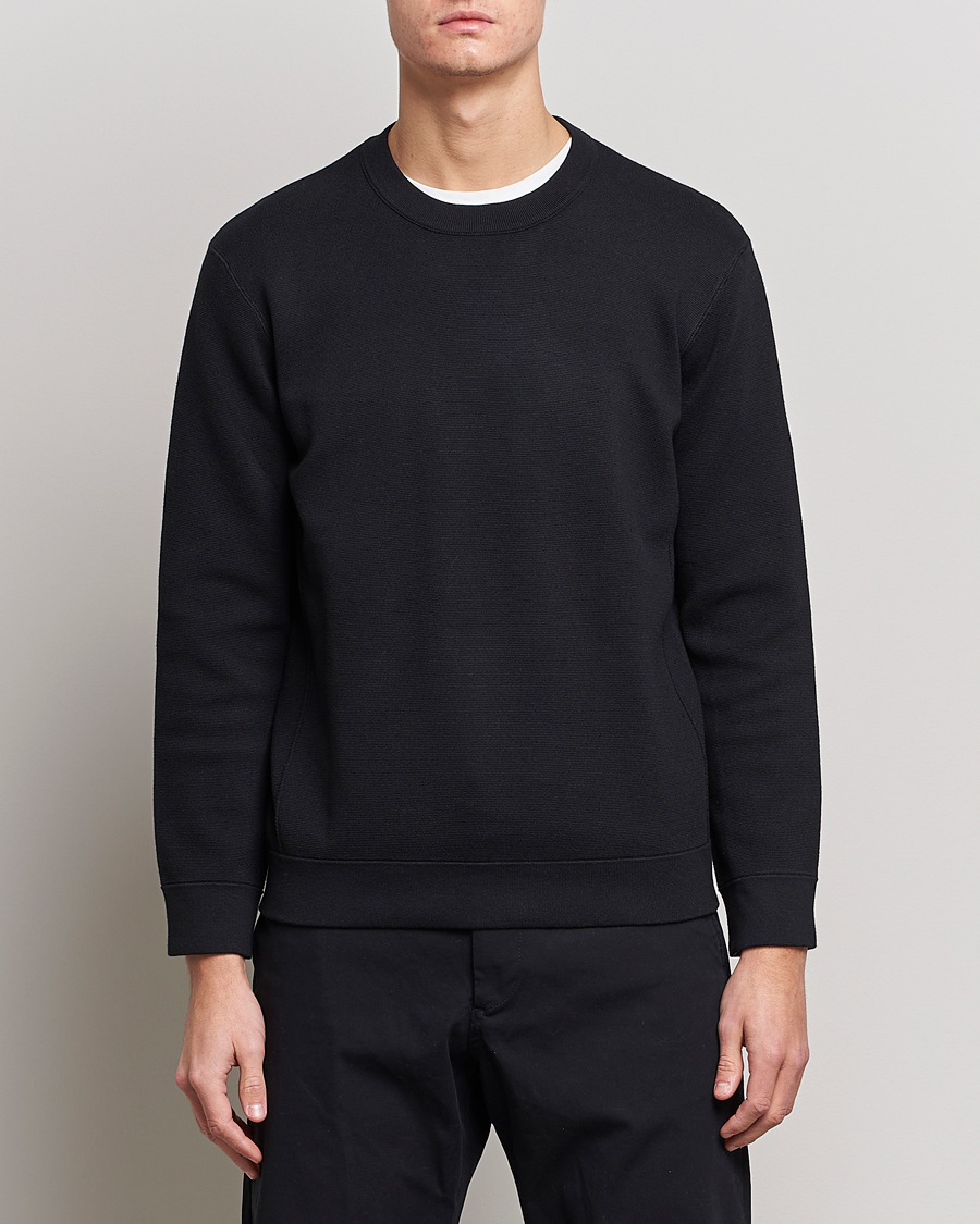 Herr | Tröjor | NN07 | Luis Knitted Crew Neck Sweater Black