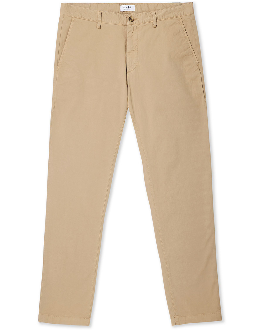 Herr | Byxor | NN07 | Karl Regular Fit Poplin Chinos Khaki