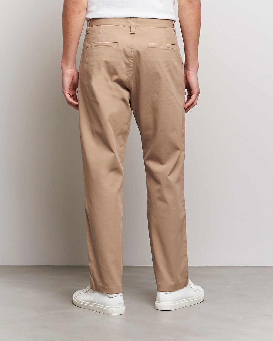 Herr | Byxor | NN07 | Alex Straight Fit Cotton Chinos Khaki