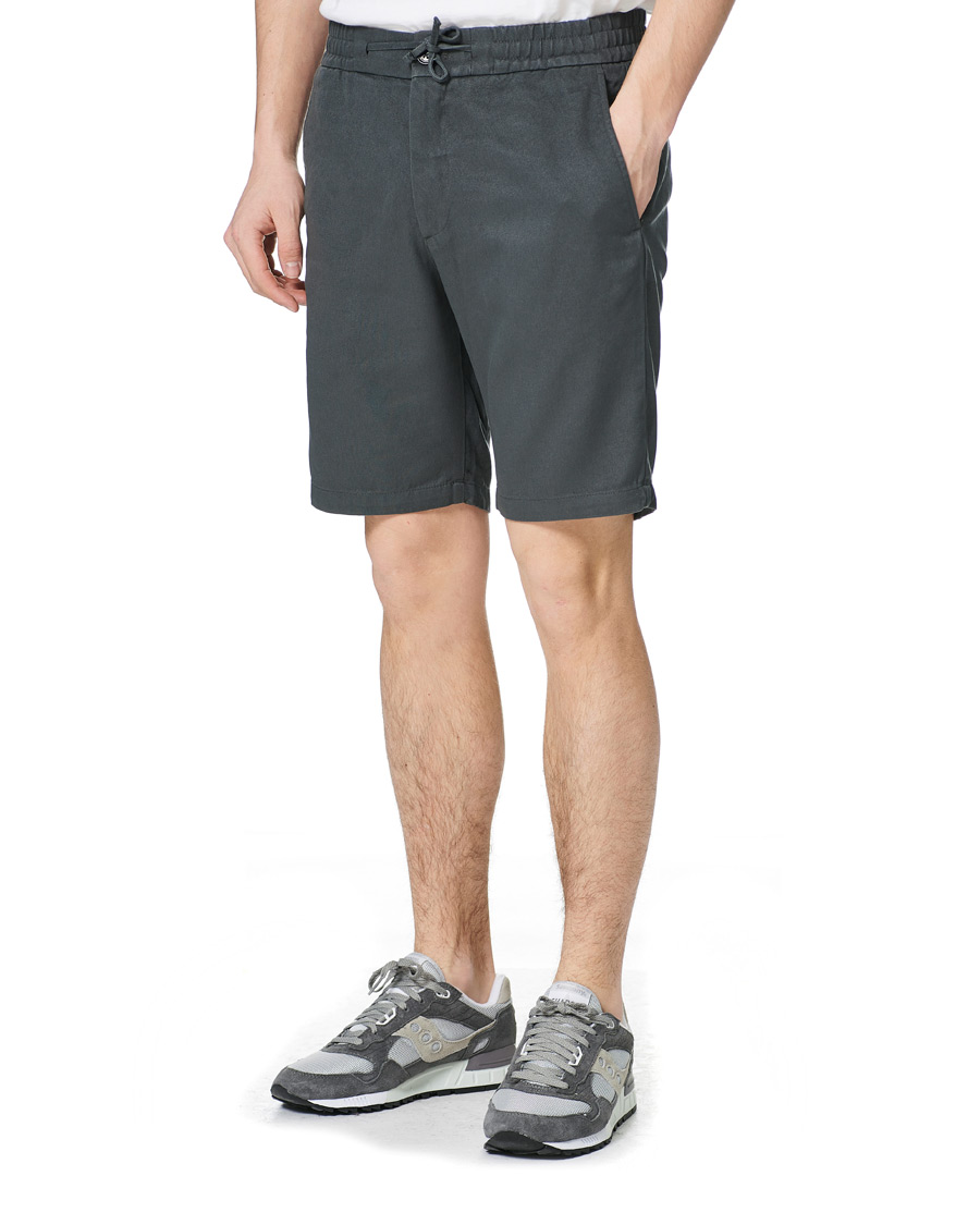 Herr | Shorts | NN07 | Seb Tencel Drawstring Shorts Concrete