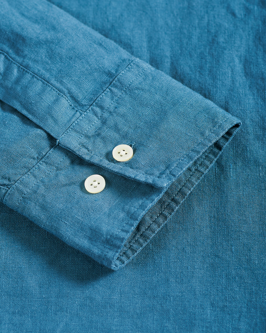 Herr | Skjortor | NN07 | Levon Linen Shirt Blue