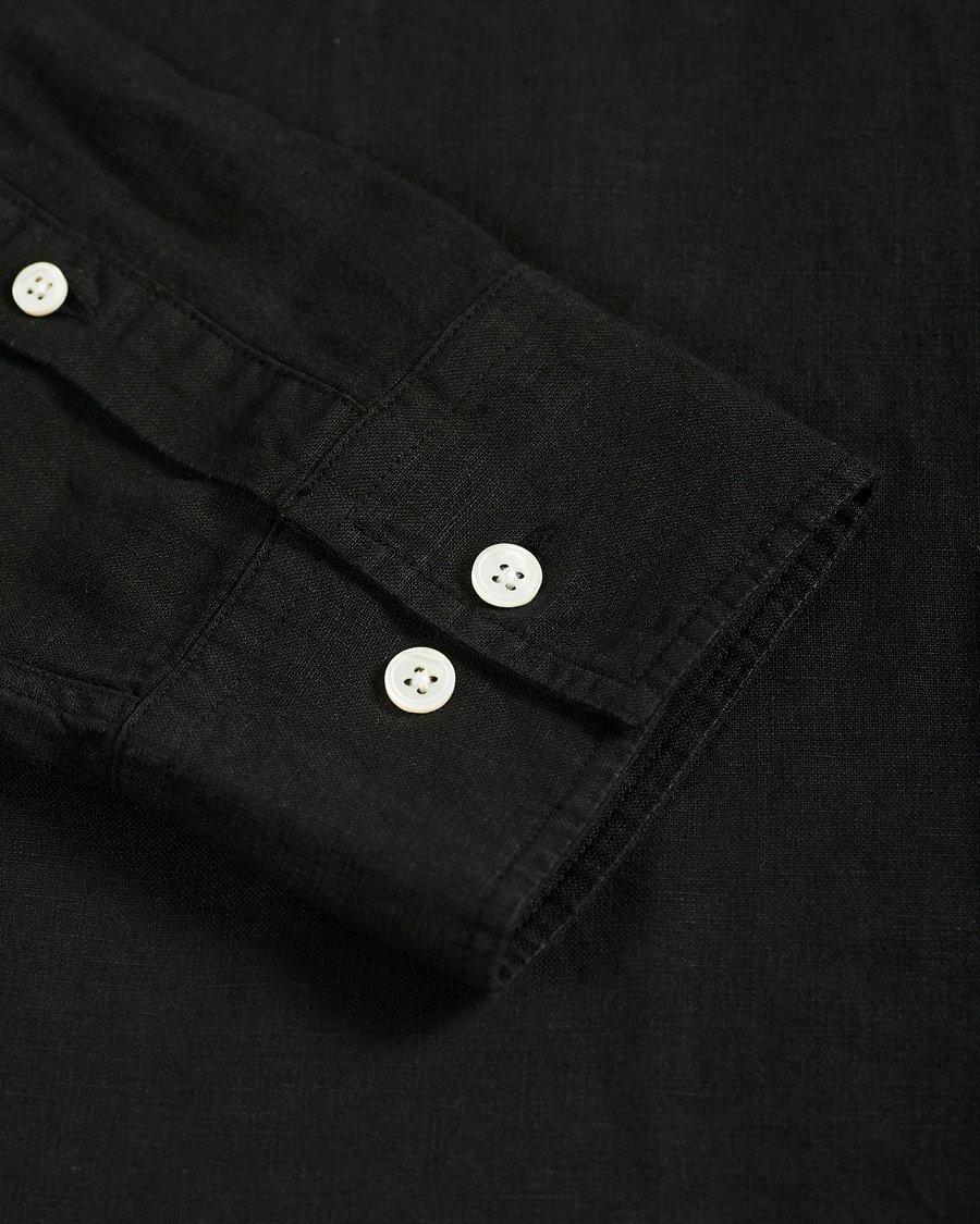 Herr | Skjortor | NN07 | Levon Linen Shirt Black