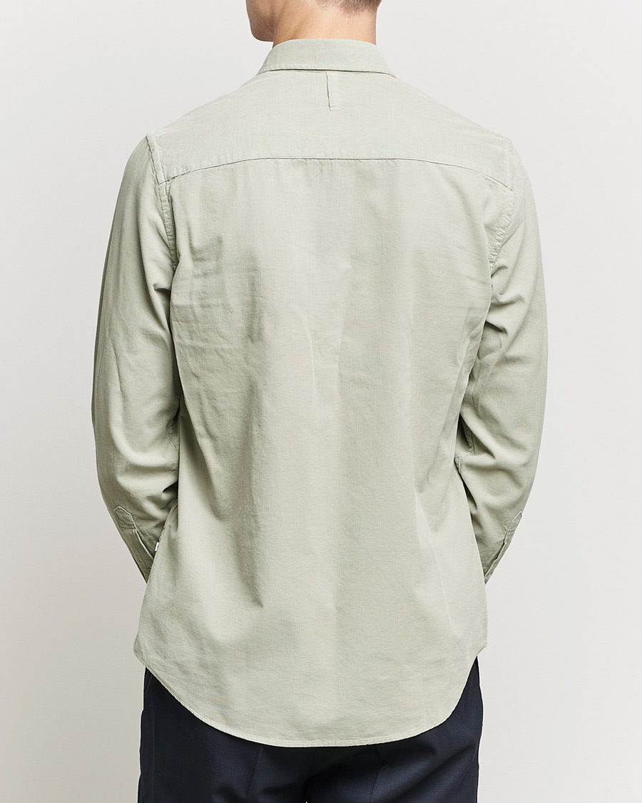 Herr | Skjortor | NN07 | Arne Button Down Baby Cord Shirt Oil Green