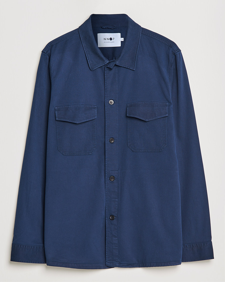Herr | Skjortor | NN07 | Bernard Tencel Overshirt Navy