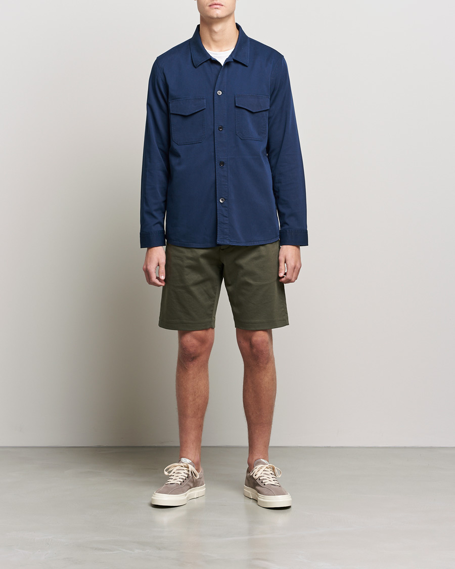 Herr | Skjortor | NN07 | Bernard Tencel Overshirt Navy
