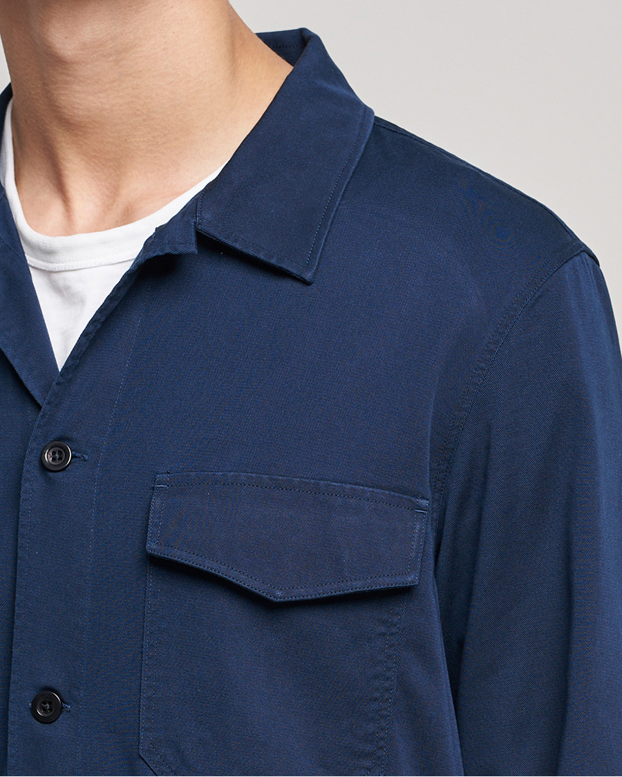 Herr | Skjortor | NN07 | Bernard Tencel Overshirt Navy