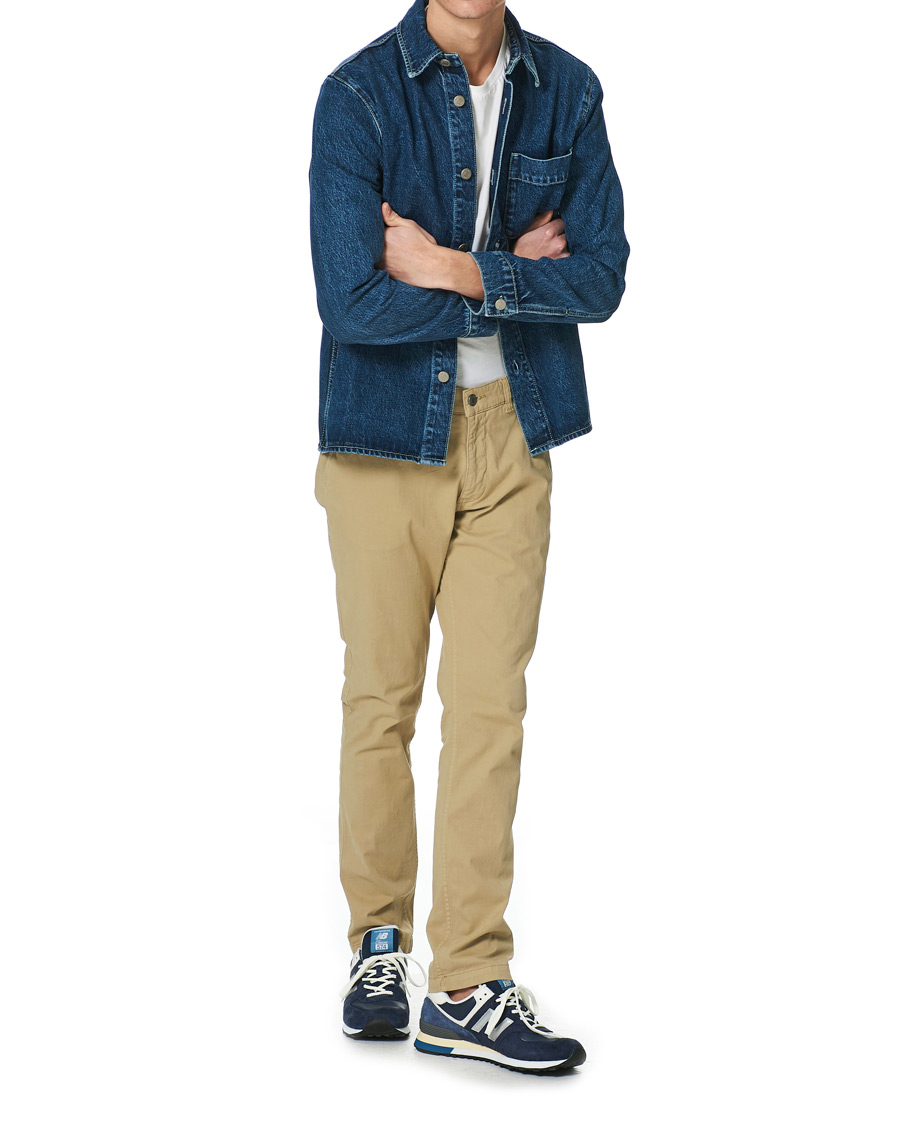 Herr | Skjortor | NN07 | Peter Denim Overshirt Dark Blue