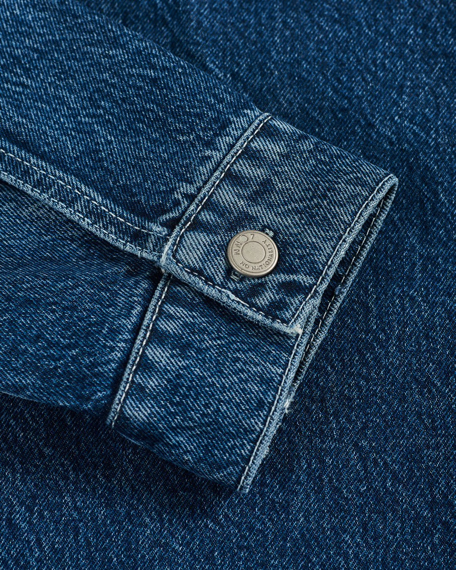 Herr | Skjortor | NN07 | Peter Denim Overshirt Dark Blue