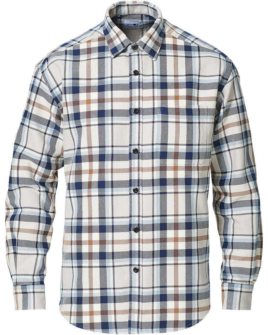 Herr | Skjortor | NN07 | Deon Overshirt Blue Check