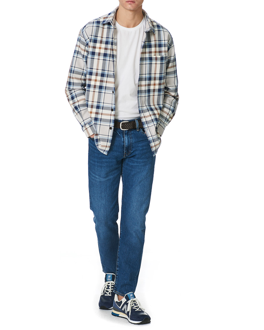 Herr | Skjortor | NN07 | Deon Overshirt Blue Check