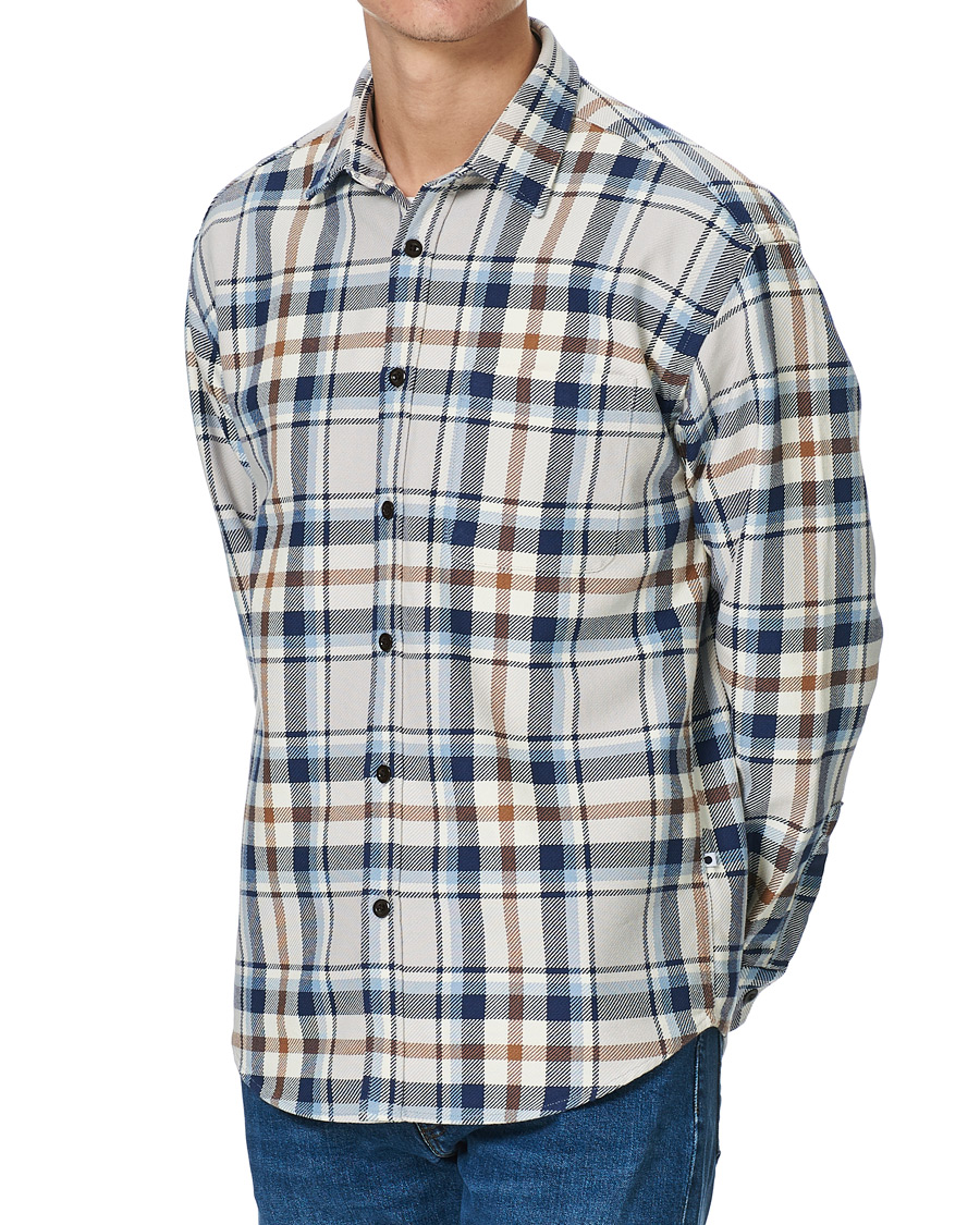 Herr | Skjortor | NN07 | Deon Overshirt Blue Check