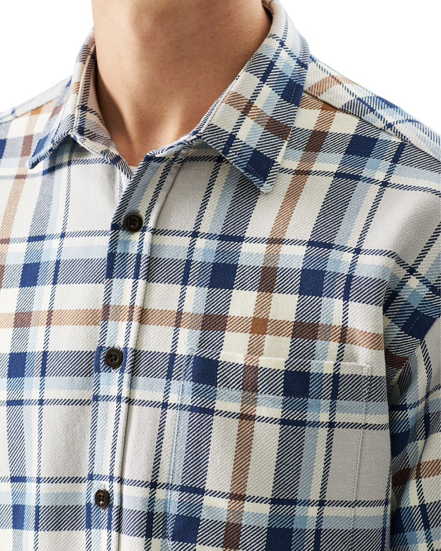 Herr | Skjortor | NN07 | Deon Overshirt Blue Check