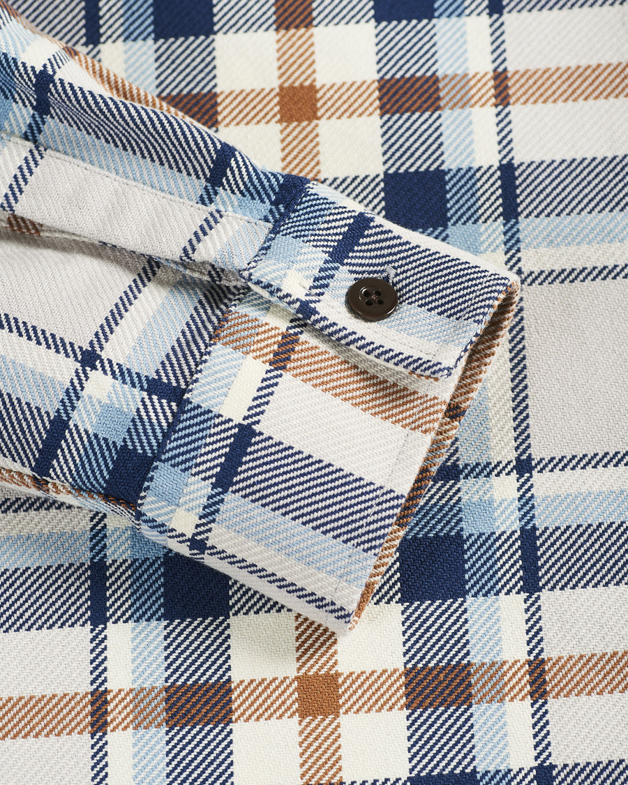 Herr | Skjortor | NN07 | Deon Overshirt Blue Check