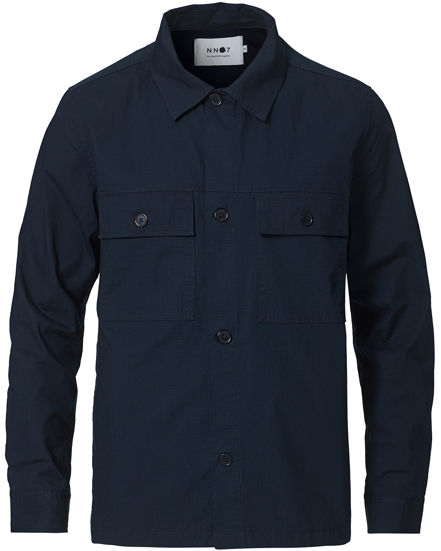 Herr | Skjortor | NN07 | Wilas Ripstop Overshirt Navy