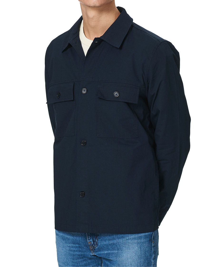 Herr | Skjortor | NN07 | Wilas Ripstop Overshirt Navy