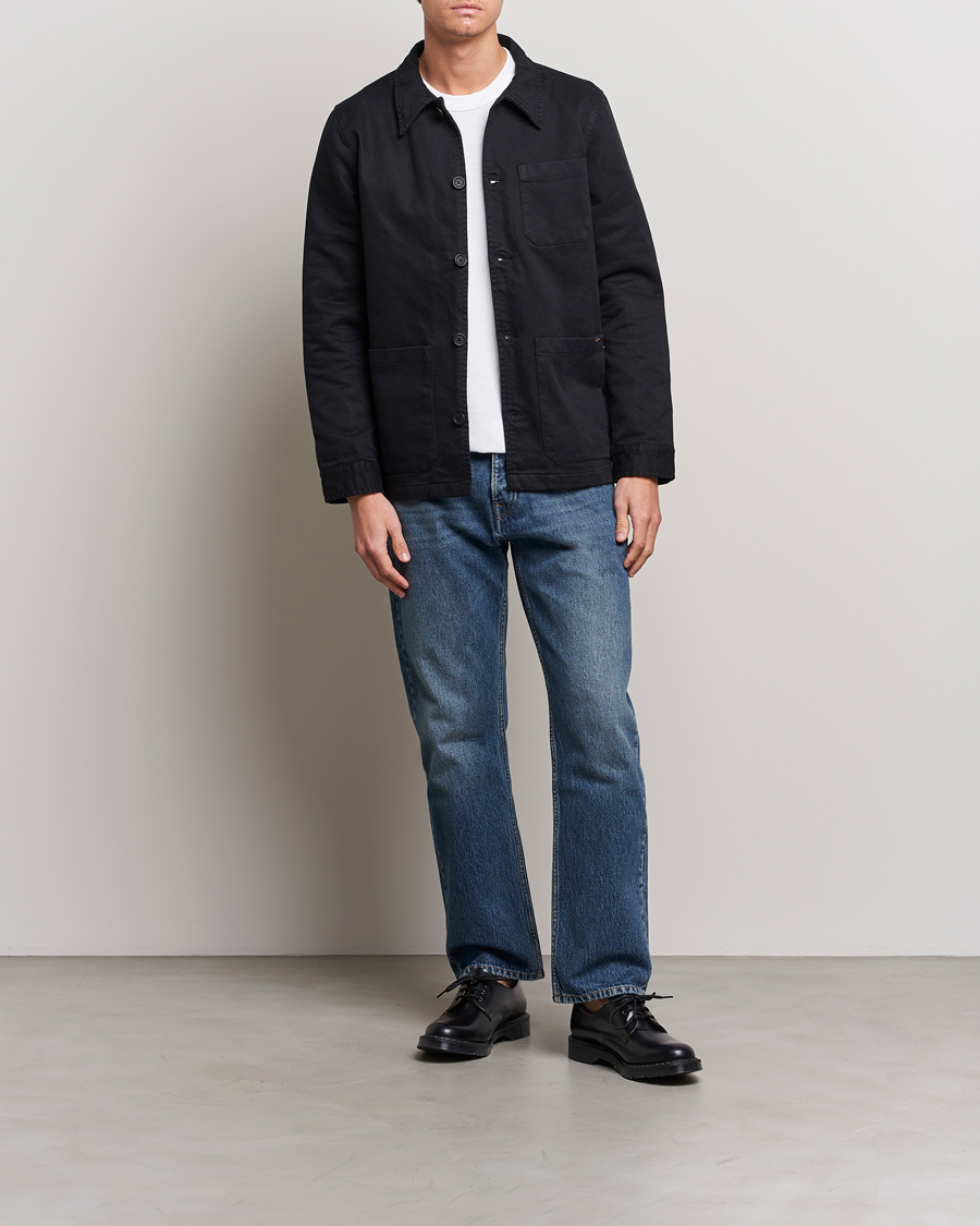 Herr | Skjortor | Nudie Jeans | Barney Worker Overshirt Black
