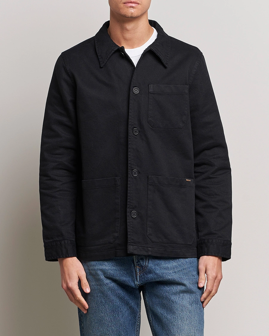 Herr | An overshirt occasion | Nudie Jeans | Barney Worker Overshirt Black