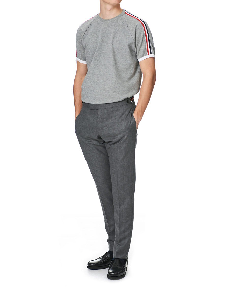 Herr | T-Shirts | Thom Browne | Raglan Sleeve T-Shirt Light Grey