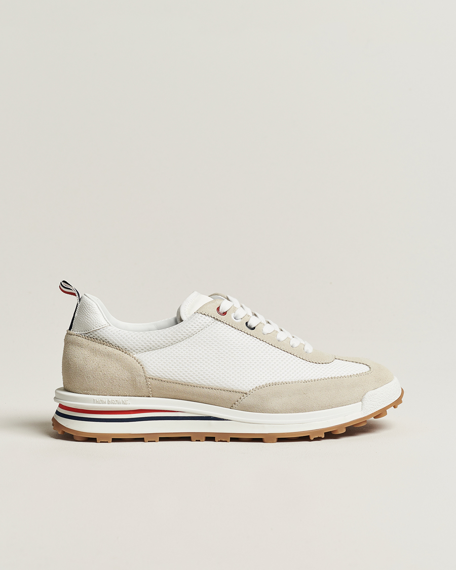 Herr | Sneakers | Thom Browne | Tech Runner Suede Sneakers White