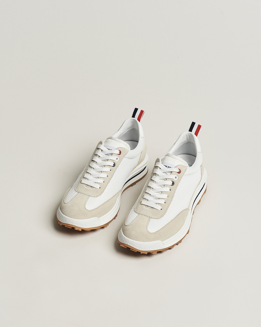 Herr | Sneakers | Thom Browne | Tech Runner Suede Sneakers White
