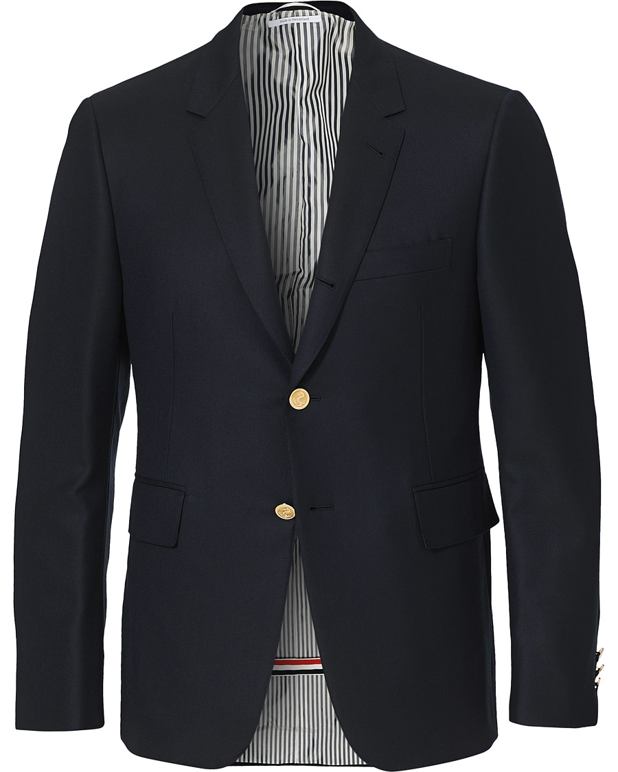 Herr | Kavajer | Thom Browne | Super 120s Wool Blazer Navy