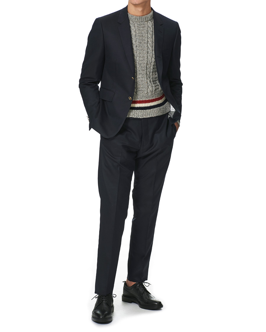 Herr | Kavajer | Thom Browne | Super 120s Wool Blazer Navy