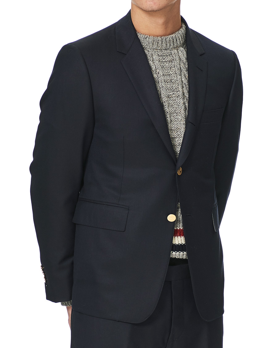 Herr | Kavajer | Thom Browne | Super 120s Wool Blazer Navy