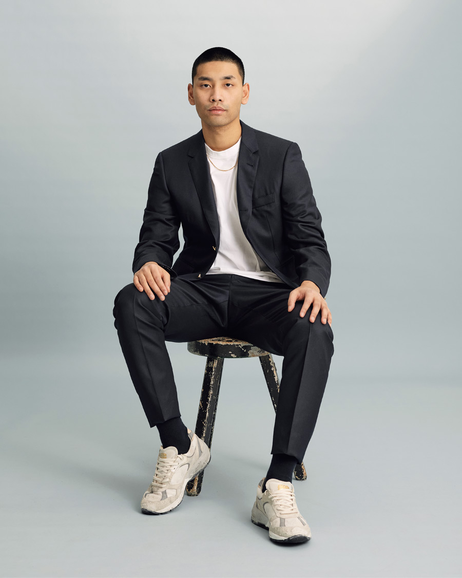 Herr | Byxor | Thom Browne | Super 120s Wool Trousers Navy