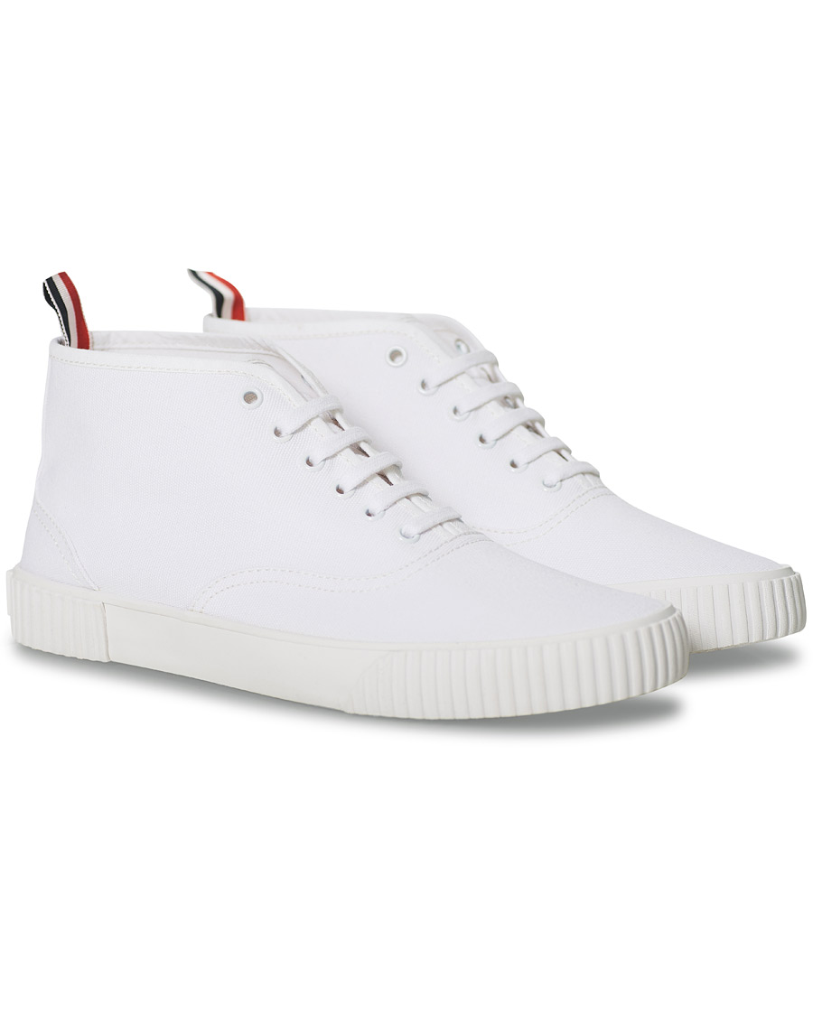 Herr | Thom Browne Mid-Top Heritage Trainers White | Thom Browne | Mid-Top Heritage Trainers White