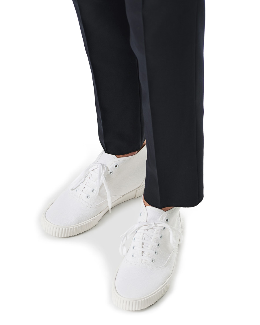Herr | Thom Browne Mid-Top Heritage Trainers White | Thom Browne | Mid-Top Heritage Trainers White