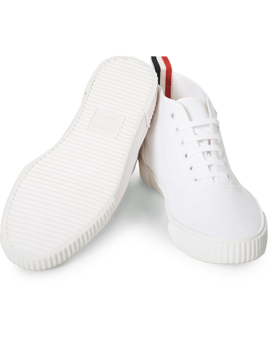 Herr | Thom Browne Mid-Top Heritage Trainers White | Thom Browne | Mid-Top Heritage Trainers White