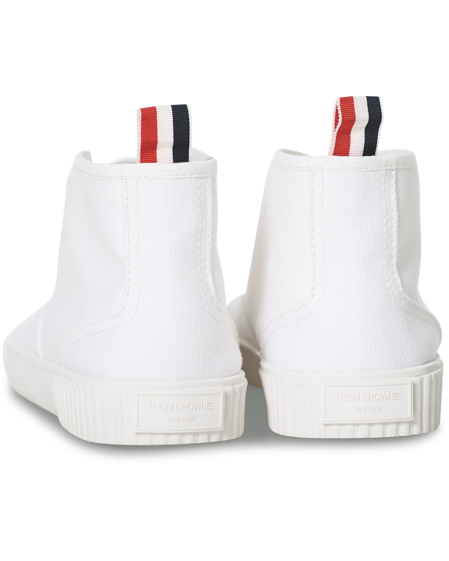 Herr | Thom Browne Mid-Top Heritage Trainers White | Thom Browne | Mid-Top Heritage Trainers White