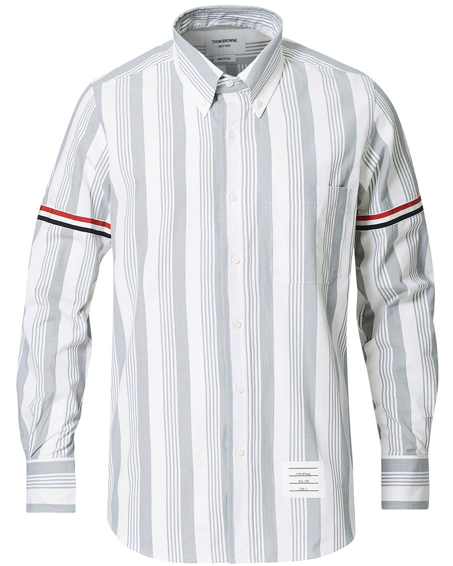 Herr | Skjortor | Thom Browne | Striped Shirt White/Grey