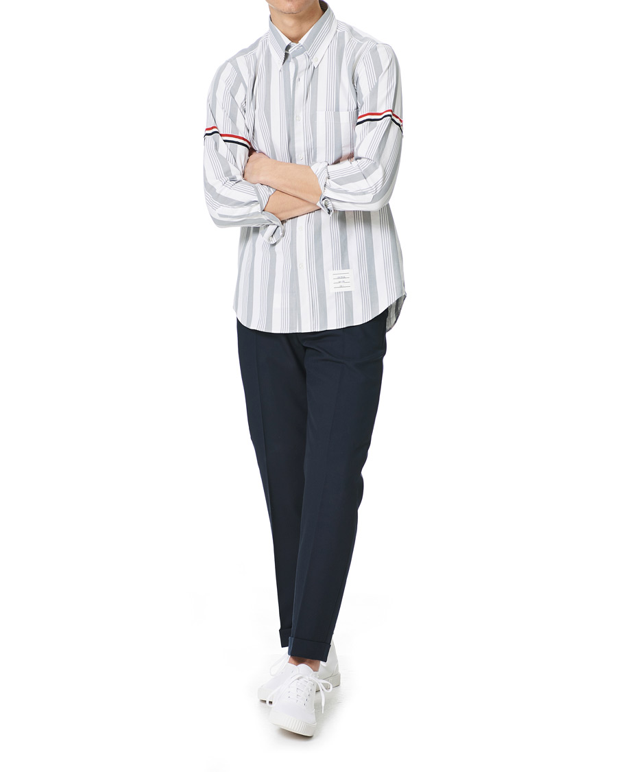 Herr | Skjortor | Thom Browne | Striped Shirt White/Grey